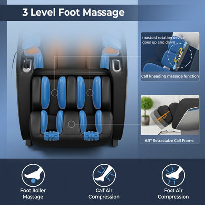 THERAPY 08-Full Body Massage Chair Heat therapy, hand, back, foot targeted massage