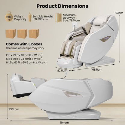 KENZO 41 - Costway 4D Full Body Massage Chair - 20 Massage Program, Heat Therapy, Thai Stretching